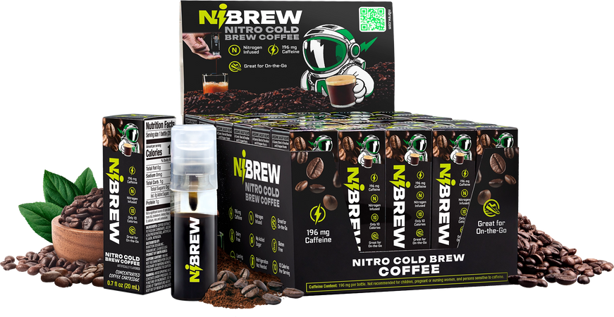 The Nibrew coffee capsule in a packaging box of 30 pieces